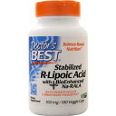DOCTOR'S BEST社　安定型 Rリポ酸 100mg (R型アルファリポ酸) 180ベジカプセル