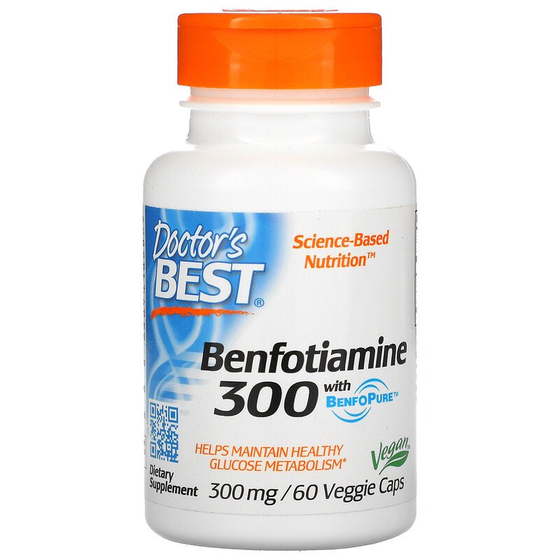 Doctor's Best　ベンフォチアミン 300 with BenfoPure　 300mg 60ベジカプセル