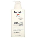 Eucerin　身体洗いとシャンプー, 無香, 400 ml