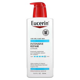 Eucerin　集中的な修復、豊かな質感のローション、無香料、16.9 fl oz (500 ml)