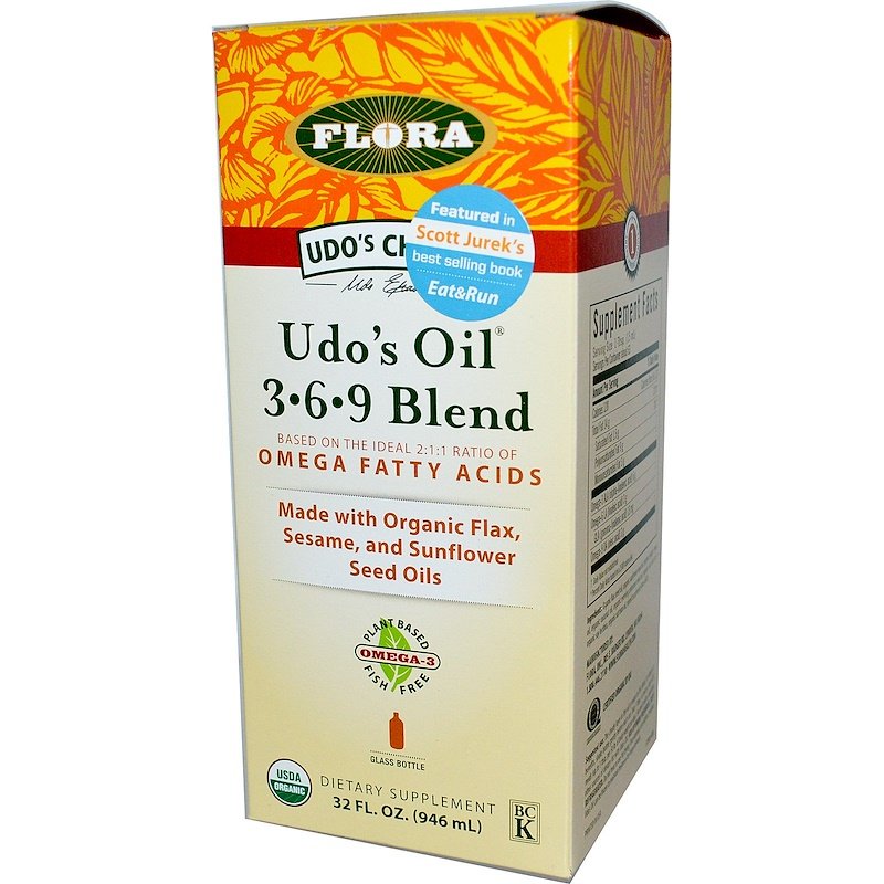 ●ご使用の目安　Take 1 tablespoon two times daily withmeals. The cloudy layer in the oil is unique to this blend. To obtain its benefits, shake bottlegently before each use. Do not heat or use for frying.●英語商品名　Udo’s Oil 3-6-9 Blend 32 fl.oz●メーカー名　FLORA社●内容量　32fl.oz●成分内容（15mL)Calories 120　Calories from Fat 120　Total Fat 14g 22　Saturated Fat 1.5g 8　Polyunsaturated Fat 9g　Monounsaturated Fat 3g　Omega 3 ALA (alpha-linolenic) 6g　Omega 6 LA (linoleic acid) 3g　GLA (gamma-linolenic acid) 13mg　Omega-9 OA (oleic acid) 3g　 1) 広告文責　池田昭広　050-3593-7343 2) メーカー名　FLORA 3) 原産国　アメリカ合衆国 4) 商品区分　健康食品　　　