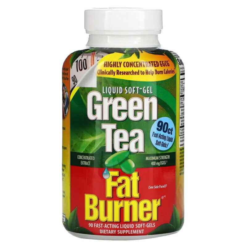 緑茶は自然食の中で強い還元成分を含むものの1つです。緑茶ファットバーナー1回分で、ほとんどの果物や野菜よりも多い還元成分を含みます。 緑茶エキス - 伝統的に中国で数千年にわたって使われてきた緑茶は様々な健康補助のための栄養と還元物質を提供しています。緑茶ファットバーナーは緑茶から上質のEGCGを抽出し、適切な結果をもたらします。 EGCG - EGCGは緑茶の中にある強力で豊富な還元成分です。 研究結果によると、EGCGは緑茶の消費に付随するメリットの大部分を占めています。この商品の1日の摂取量にEGCGがフルで400 mg含まれています。 ■ご使用の目安　（大人）低カロリーダイエットと運動計画に加えて、朝に2つのリキッドソフトジェルを、午後に1つまたは2つのリキッドソフトジェルをグラス一杯の食事と一緒に服用してください。 （8オンス）の水。カフェインが夜に起き続ける場合は、カフェインが含まれているため、夕方には製品を服用しないでください。 ■成分内容（2粒中)緑茶抽出物（50％EGCG）（葉） 400 mg カフェイン 160 mg 還元成分含有ブースト 100 mg ビルベリーパウダー（果実）、ブルーベリー（果実）、ヨーロッパエルダー（エルダーベリー）パウダー（果実）、ブドウ果皮抽出物（5：1）（果実）、ザクロ粉末 活力ある毎日のためのブースト エリューセロパウダー（根：0.8％、ウルソル酸2％）、マテ（イェルバマテ）パウダー（葉）、アジア人参エキス（80％ジンセノシド）（根） 　 1) 広告文責　池田昭広　050-3593-7343 2) メーカー名　Applied nutrition 3) 原産国　アメリカ合衆国 4) 商品区分　健康食品　　　