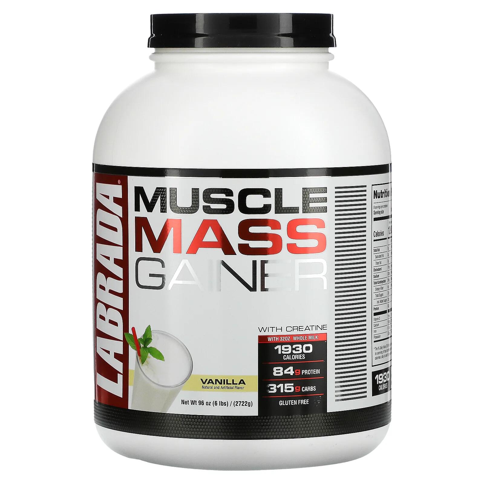 LABRADA Muscle Mass Gainer（マッスルマスゲイナー） 6 lbs (2722 g)