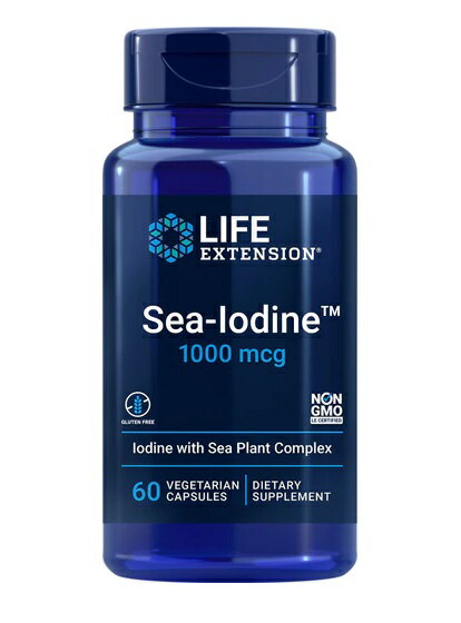 LIFE EXTENSION社　Sea Iodine（海藻ヨウ素） 1000 mcg 60ベジカプセル