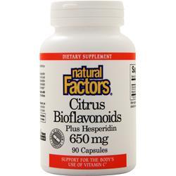 NATURAL FACTORS社　シトラス ビオフラボノイド ヘスペリジン入り (650mg) 90カプセル