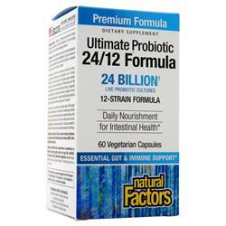 ●ご使用の目安　1 capsule, 1-3 times per day or as directed by a health professional. For best results, take with a meal.●英語商品名　Ultimate Probiotic - Clinical Strength 24 Billion 60 vcaps●メーカー名　NATURAL FACTORS社●内容量　60ベジカプセル●商品総重量　65.2g●成分内容（1ベジカプセル中)Proprietary Synergistic Blend: Total Active Cell Count 24 bill　Lactobacillus casei 6 bil　Lactobacillus rhamnosus 2.9 bil　Lactobacillus rhamnosus (B) 2.4 bil　Lacotobacillus acidophilus 2.4 bil　Bifidobacterium breve 2.4 bil　Bifidobacterium longum 2.4 bill　Lactobacillus plantarum 2.4 bill　Bifidobacterium bifidum 1.2 bill　Lactobacillus fermentum 1.2 bill　Bifidobacterium lactis .24 bill　Lactobacillus paracasei .24 bill　Lactobacillus salivarius .24 bill 1) 広告文責　池田昭広　050-3593-7343 2) メーカー名　NATURAL FACTORS 3) 原産国　アメリカ合衆国 4) 商品区分　健康食品　　