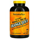 NaturesPlus　オレンジジュース、チュアブルビタミンC、500mg、タブレット180粒