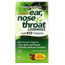 NaturesPlus　成人用耳、鼻 & 喉のトローチ、トロピカル・チェリー・ベリー味、トローチ60錠