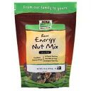 ●英語商品名　Unsalted Raw Energy Nut Mix 1 lbs●メーカー名　NOW社●内容量　1ポンド●商品総重量　456.4g●成分内容（38g中)カロリー 200　脂肪由来のカロリー 120　総脂肪 13g　飽和脂肪 1.5g　トランス脂肪 0g　コレステロール 0mg　総炭水化物 16g　食物繊維 2g　砂糖 10g　タンパク質 4g　 1) 広告文責　池田昭広　050-3593-7343 2) メーカー名　NOW FOODS 3) 原産国　アメリカ合衆国 4) 商品区分　健康食品　