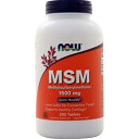 ●ご使用の目安　As a dietary supplement, take 2 tablets 1-2 times daily with meals. If intestinal gas occurs, reduce dosage.●英語商品名　MSM (1500mg) 200 tabs●メーカー名　NOW社●内容量　200錠●商品総重量　430.9g●成分内容（Water (Aqua)、Melaleuca Alternifolia (Tea Tree) Leaf Oil、Carthamus Tinctorius (Safflower) Seed Oil、Stearic Acid、Glyceryl Stearate、Cetyl Alcohol、Tocopheryl Acetate (Vitamin E)、Glycerin、Allantoin、Panthenol、Sodium Hydroxide、Organic Aloe Barbadensis Leaf Extract、Prunus Amygdalus Dulcis (Sweet Almond) Oil、Persea Gratissima (Avocado) Oil、Sesamum Indicum (Sesame) Seed Oil、Equisetum Arvense (Horsetail) Extract、Phenoxyethanol、Ethylhexylglycerin.)　　　　　　　　　　　　　　　　　　　　　　　　　　　　　　　　　　　　　　 1) 広告文責　池田昭広　050-3593-7343 2) メーカー名　NOW FOODS 3) 原産国　アメリカ合衆国 4) 商品区分　健康食品　