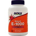 Vitamin E is a major antioxidant and the primary defense against lipid peroxidation. It is particularly important in protecting the body's cells from free radical/oxidative damage. These protective benefits are achievable with supplemental intakes higher than what is normally consumed in the average diet.●ご使用の目安　As a dietary supplement, take 1 softgel daily, preferably with meals.●英語商品名　E-1000 100% Mixed Tocopherols 100 sgels●メーカー名　NOW社●内容量　●商品総重量　195.6g●成分内容（)カロリー 10、カロリー 脂肪由来 9、総脂質 1g 2、飽和脂肪 ＜1g 4、トランス脂肪 0g、タンパク質 ＜0.5g ＜1、ビタミンE 1000iu 3330、Some scientific evidence suggests that consumption of antioxidant vitamins may reduce the risk of certain forms of cancer. However, the FDA has determined that this evidence is limited and not conclusive.　Other Ingredients: Softgel Capsule (gelatin, glycerin, water) and Vegetable Oil Concentrate. 1) 広告文責　池田昭広　050-3593-7343 2) メーカー名　NOW FOODS 3) 原産国　アメリカ合衆国 4) 商品区分　健康食品　