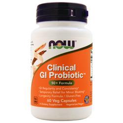 A critical part of maintaining the health of the Gastro-Intestinal (GI) tract depends on the presence of probiotic gut flora. These bacteria help to protect the lining of the gut, while playing an important role in the production and absorption of nutrients. A balanced digestive tract ecology also helps to maintain proper intestinal function. Clinical GI Probiotic combines 8 probiotic strains known to colonize the human gut plus Bifidobacterium lactis HN019, the predominant strain in this formula which has been clinically validated for its ability to support GI regularity and reduce bloating.●ご使用の目安　As a dietary supplement, take 1-2 capsules 1 to 2 times daily.●英語商品名　Clinical GI Probiotic 60 vcaps●メーカー名　NOW社●内容量　●商品総重量　141.8g●成分内容（)ブレンドのプロバイオティクス細菌 (20 ビリオン organisms)、For adults only. Consult physician if pregnant/nursing, taking medication, or have a medical condition. Keep out of reach of children.　Other Ingredients: Cellulose Powder, Acid-Resistant Cellulose Capsule and Silica. 1) 広告文責　池田昭広　050-3593-7343 2) メーカー名　NOW FOODS 3) 原産国　アメリカ合衆国 4) 商品区分　健康食品　