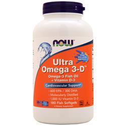 NOW　Ultra Omega 3-D（ウルトラオメガ3-D） 魚ソフトジェル180粒