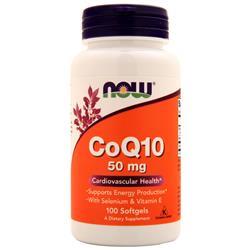 NOW　CoQ10(50mg)セレン&ビタミンE配合　100錠