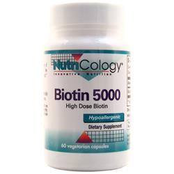 ■メーカー名 NUTRICOLOGY社■内容量 60カプセル■商品総重量 61.6g(1カプセル中)ビオチン 5000mcg　　　　　　　　　　　　　　　　　　　　　　　　　 　 1) 広告文責　池田昭広　050-3593-7343 2) メーカー名　Nutricology 3) 原産国　アメリカ合衆国 4) 商品区分　化粧品　　　