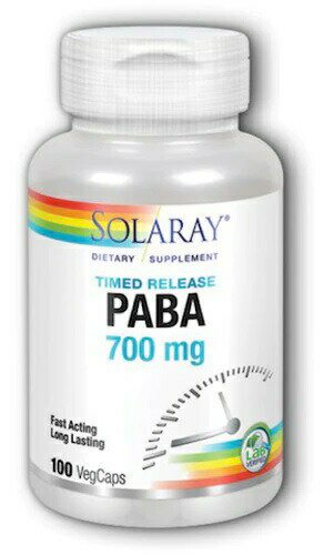 SOLARAY　パラアミノ安息香酸(PABA) タイムリリース (700mg) 100ベジカプセル