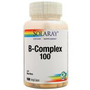 ●ご使用の目安　1日1錠、食事またはコップ1杯の水と共に摂取してください。g●成分内容（1ベジカプセル中)Thiamine (B-1) 100mg 6667　Riboflavin (B-2) 100mg 5882　Niacin (B-3) 100mg 500　Vitamin B-6 100mg 5000　Folate (as Folic Acid) 400mcg 100　Vitamin B-12 (as Cyanocobalamin) 100mcg 1667　Biotin 100mcg 33　Pantothenic Acid 100mg 1000　PABA 100mg　Choline Bitartrate 100mg　Inositol 100mg　Vegetable Cellulose Capsule, Whole Food Base (Whole Rice Concentrate including Bran,germ and Polishings, Pure Aloe Veragel), Silica and Magnesium Stearate.　Keep out of reach of children. Keep your licensed health care practitioner informed when using this product. 1) 広告文責　池田昭広　050-3593-7343 2) メーカー名　SOLARAY 3) 原産国　アメリカ合衆国 627) 商品区分　健康食品　