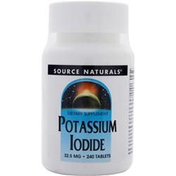 Source Naturals Potassium Iodide may be used when it is desirable to maintain a healthy level of beneficial iodides in the thyroid gland. Iodide is a form of iodine that is preferentially taken up by the thyroid gland.●ご使用の目安　Use only as directed. For short-term use only (up to 10 days). Adults and adolescents: up to 4 tablets once daily. For children ages 3-12 years up to 2 tablets once daily. For children 1-3 years 1 tablet once daily. For children under 1 year consult your physician before use.●英語商品名　Potassium Iodide (32.5mg) 240 tabs●メーカー名　SOURCE NATURALS社●内容量　●商品総重量　136.1g●成分内容（)カルシウム 72mg 7、ヨウ化カリウム 32.5mg、Do not exceed suggested use. Do not take if you are allergic to iodine, have dermatitis herpetiformis or hypocomplementemic vasculitis, or have nodular thyroid disease with heart disease. If you are pregnant, may become pregnant, breastfeeding, have a thyroid condition, or are taking any medication, consult a physician before use. In case of overdose, swollen salivary glands, stomach upset, skin rash or allergic reaction discontinue use immediately and consult a physician. Do not use if either tamper-evident seal is broken or missing. Keep out of the reach of children.　Other Ingredients: dibasic calcium phosphate, stearic acid, modified cellulose gum, colloidal silicon dioxide, and magnesium stearate. 1) 広告文責　池田昭広　050-3593-7343 2) メーカー名　SOURCE NATURALS 3) 原産国　アメリカ合衆国 279) 商品区分　健康食品　