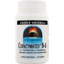 In order for vitamins to be utilized by the body, they must first be converted into their active coenzyme forms. This more potent Coenzymated B-6 is in its active form and ready to go to work immediately. Pyridoxal-5'-Phosphate (PLP or P-5'-P) is the main metabolically active coenzyme form of vitamin B-6. It is primarily in the liver that P-5'-P is synthesized from pyridoxine, with the help of enzymes that require B-2, zinc and magnesium for their activity. P-5'-P activates over 100 enzymes, many of which are involved in the conversion of amino acids into the neurotransmitters dopamine, norepinephrine and serotonin. P-5'-P is also required for the synthesis of the hemoglobin molecule and plays an important role in regulating homocysteine levels.●ご使用の目安　1 tablet daily. Place tablet under the tongue and allow to dissolve slowly, altering the position of the tablet to avoid prolonged contact with the same area.●英語商品名　Coenzymated B-6 120 tabs●メーカー名　SOURCE NATURALS社●内容量　●商品総重量　65.2g●成分内容（)ビタミンB-6 17mg 850、If you are pregnant, may become pregnant, or breastfeeding, consult your health care professional before using this product.　Other Ingredients: sorbitol, mannitol, natural peppermint flavor, magnesium stearate, and modified cellulose gum. 1) 広告文責　池田昭広　050-3593-7343 2) メーカー名　SOURCE NATURALS 3) 原産国　アメリカ合衆国 14) 商品区分　健康食品　