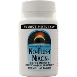 SOURCE NATURALS社　ノーフラッシュ ナイアシン (500mg) 60錠