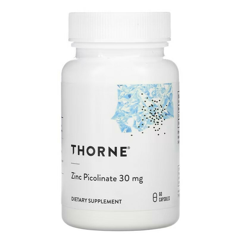 Thorne Research ピコリン酸亜鉛 30mg カプセル60粒