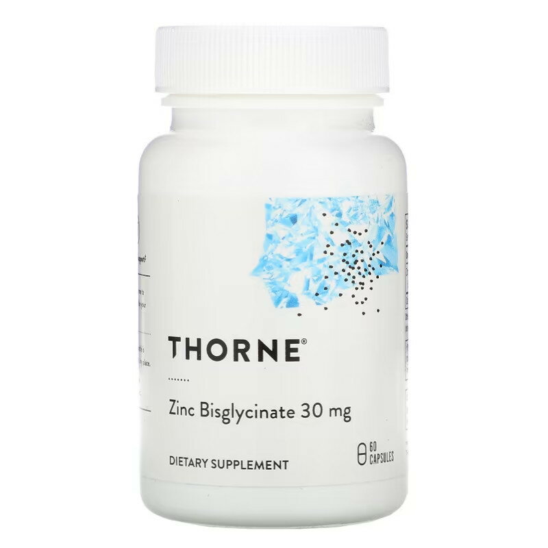 Thorne Research ビスグリシン酸亜鉛 30mg 60粒