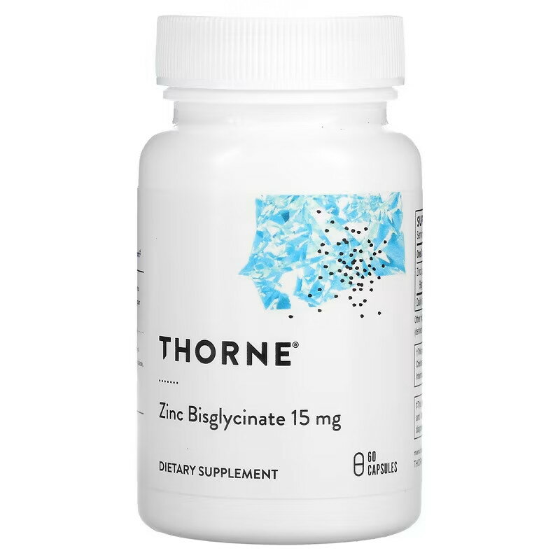 Thorne Research ビスグリシン酸亜鉛 15mg 60粒