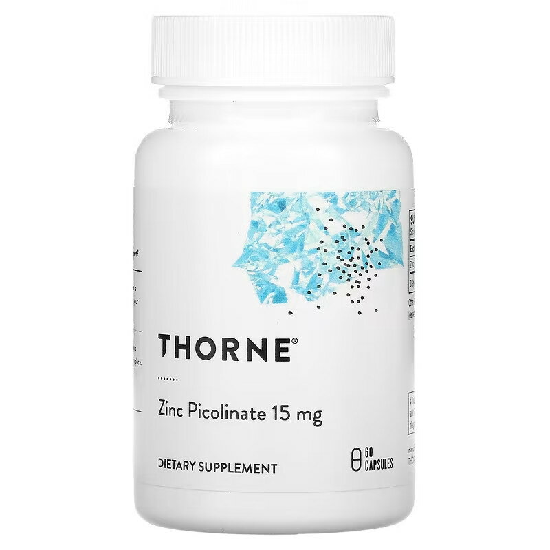 Thorne Research 亜鉛ピコリン酸 15 mg 60カプセル