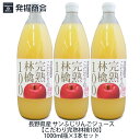 長野県産 サンふじりんごジュース1000ml瓶×3本セットサンふじ りんご果汁100％ストレートジュース 贈り物 父の日 母の日