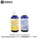 アロマエッセンシャルオイル【dementiaprevention】ブレンド精油 昼用&夜用 30ml 各1本セット天然精油 ローズマリー&レモン/ラベンダー&オ...