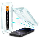 Spigen iPhone 16 Pro ガラスフィルム 9H硬度強化ガラス 貼り付けキット付き iPhone16Pro対応 保護フィルム ナノコーティング 飛散防止 2枚入 EZ Fit(2)