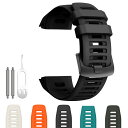 GARMIN ガーミン Instinct ベルト バンド シリコン製 工具付き5色 (ブラック)(2)