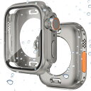 Miimall【Ultra仮装防水ケース】対応 Apple Watch Series 4/5/6/SE 44mm ケース 本体を全面保護 アップルウォッチ44mm 3in1 背面カバー ガラスフイルム 側面カバー 防曇 新型ケース スポーツ お風呂Apple Watch