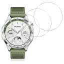 For HUAWEI WATCH GT4/5 46mm ガラスフィルム AUDASO HUAWEI WATCH GT4/5 46mm 対応 フィルム 2.5D ラウンドエッジ加工 9H 指紋防止 気泡レス 高透過率 飛散防止処理 自動吸着 HUAWEI WATCH GT4/5 46mm保護フィルム(2)