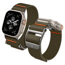 Apple Watch Ultra 2/1 49mm / Apple Watch 10 46mm バンド ナイロン ファブリック 速乾 簡単装着 調節可能 ベルクロあり 軽量 耐久性 スポーツバンド Series 9/8/SE2/7/6/SE/5/4/3/2/1 45mm/44mm 対応 デュラプロ・フレ