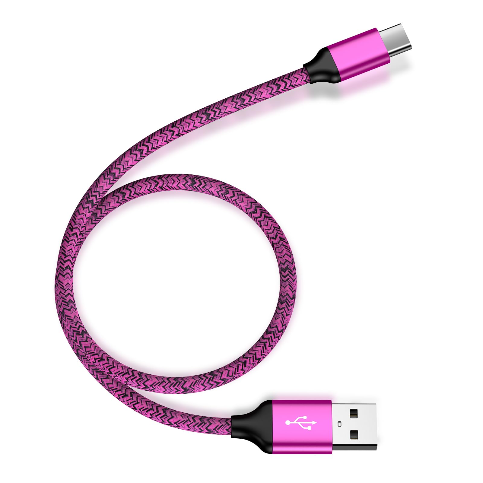 USB Type C ケーブル 50CM 3A急速充電 QC3.0対応 タイプc充電ケーブル 高耐久 ナイ...