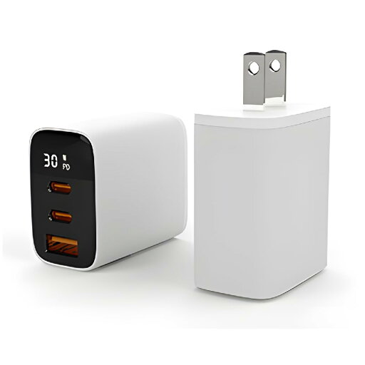 【可視化速度】急速充電器 30W 3ポート Type-C USB-A USB PD対応【iPhone 16/15/14 iPad 第10世代 等対応】 急速充電器 (ホワイト) 【可視化速度】急速充電器 30W 3ポート Type-C USB-A USB PD対応【iPhone 16/15/14 iPad 第10世代 等対応】 急速充電器 (ホワイト)