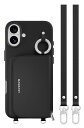 【MagEasy】 iPhone 16 Plus 対応 ケース MagSafe 対応 ショルダー ストラップ 付き カード 収納 レザー スマホケース カードケ...