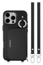 【MagEasy】 iPhone 16 Pro Max 対応 ケース MagSafe 対応 ショルダー ストラップ 付き カード 収納 レザー スマホケース カ...