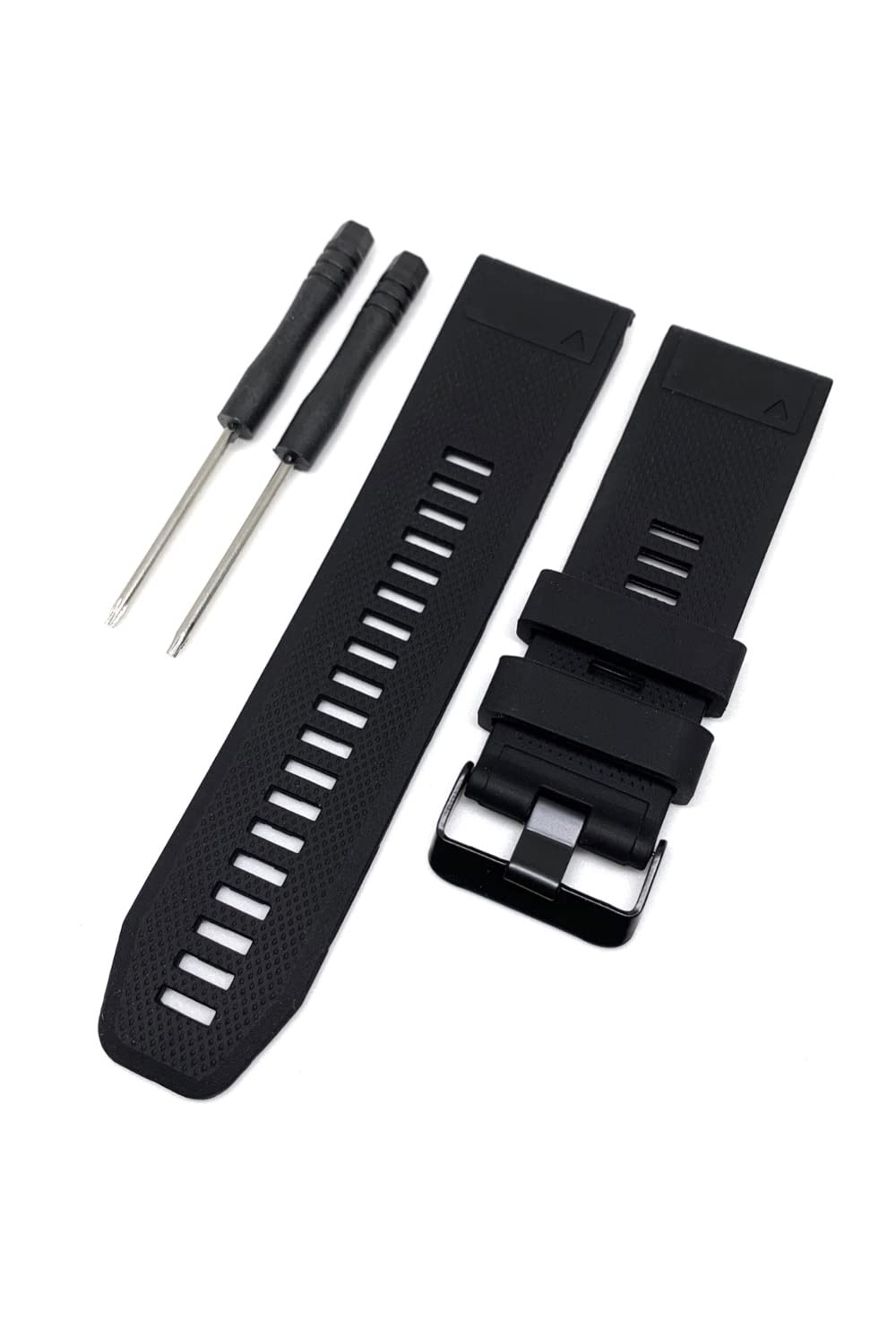 [wumio] Garmin fenix 交換バンド 26mm 黒 シリコン 防水 互換 ガーミンフェニックス 5X 5Xplus 3 3HR 交換ベルト