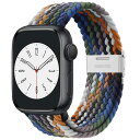 アップルウォッチ バンド Apple Watch バンド 編み込み 伸縮 調整可能 ソロループ Series 8 7 6 SE 5 4 3 2 1 Ultra 49mm 45mm 44mm 42mm 41mm 40mm 38mm 全機種対応 スポーツバンド ナイロン ベルト (プライドエデ