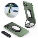 スマホリング 【Mindsky業界初製品】、縦置きバンカーリング、折りたたみスマホリング、全角度可調180°360°回転、落下防止の携帯キラキラすまほりんぐ、 固定磁石強力粘着リング、片手操