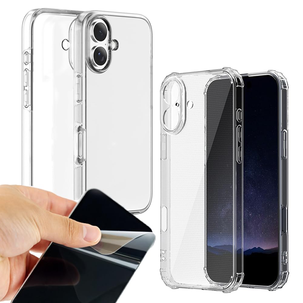 ڥ2ĥåȡiPhone16  ե16 եȥ å ꥢ TPU  Ʃ ޥۥ С Ѿ׷  Ķ 磻쥹б NFCб ޥۥС վ