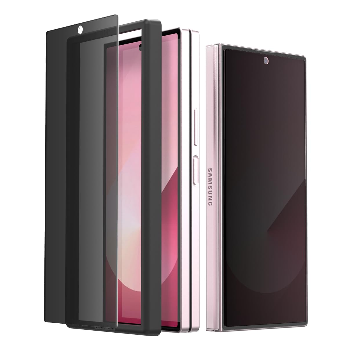 araree Galaxy Z Fold6 б 饹ե (2 ) 9H 饹 ɻ ˢ  ɻ ե ...