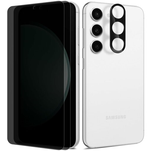 【指紋認証対応 · 2+1 セット】 DIACUBE Galaxy S24 Plus 覗き見防止フィルム (2枚)+カメラレンズ保護フィルム (1枚) 【ガイドツール付】 硬度6H PETフィルム/プライバシーを守り/高いタッチ感度/傷 【指紋認証対応 · 2+1 セット】 DIACUBE Galaxy S24 Plus 覗き見防止フィルム (2枚)+カメラレンズ保護フィルム (1枚) 【ガイドツール付】 硬度6H PETフィルム/プライバシーを守り/高いタッチ感度/傷