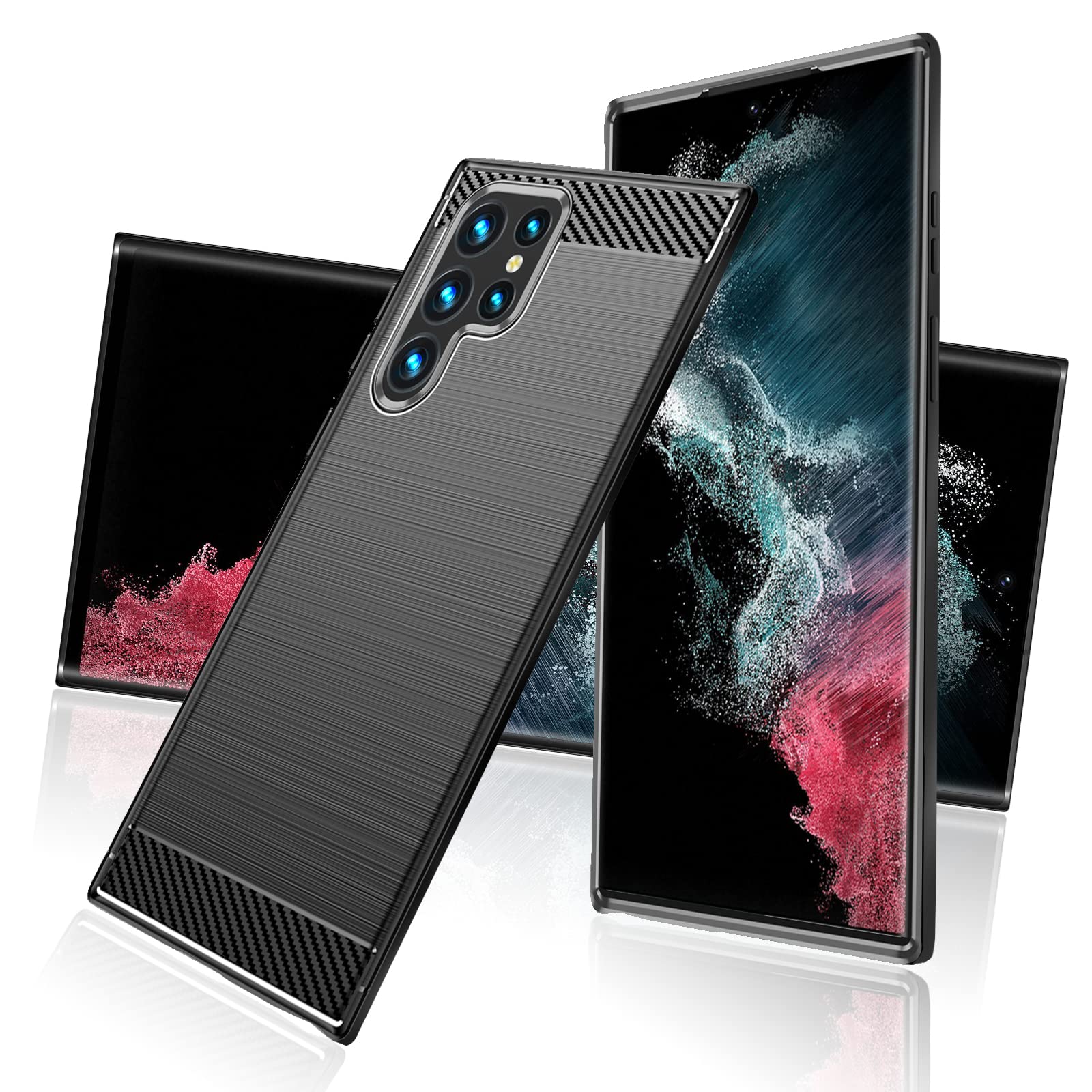 FOR Galaxy S22 Ultra SC-52C / SCG14 対応 ケース SC-52C / SCG14 対応カバー TPU 耐衝撃耐傷カバー 衝撃吸収 薄型 耐衝撃 すり傷防止 指紋防止 ワイヤレス充電対応 FOR Galaxy S22 Ultra 対応 携帯電話用全面保護