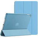 JEDirect iPad Air 2 ケース 三つ折スタンド オートスリープ機能 (ブルー)(2)