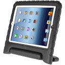 iPad 2 3 4 ケースParis キッズArmorBoxキックスタンドカバーケース 耐衝撃 超軽量 スタンド 子ども EVA素材 安全 キッズ スマートカバー 液晶保護フィルムと タッチペ付き (black)(2)