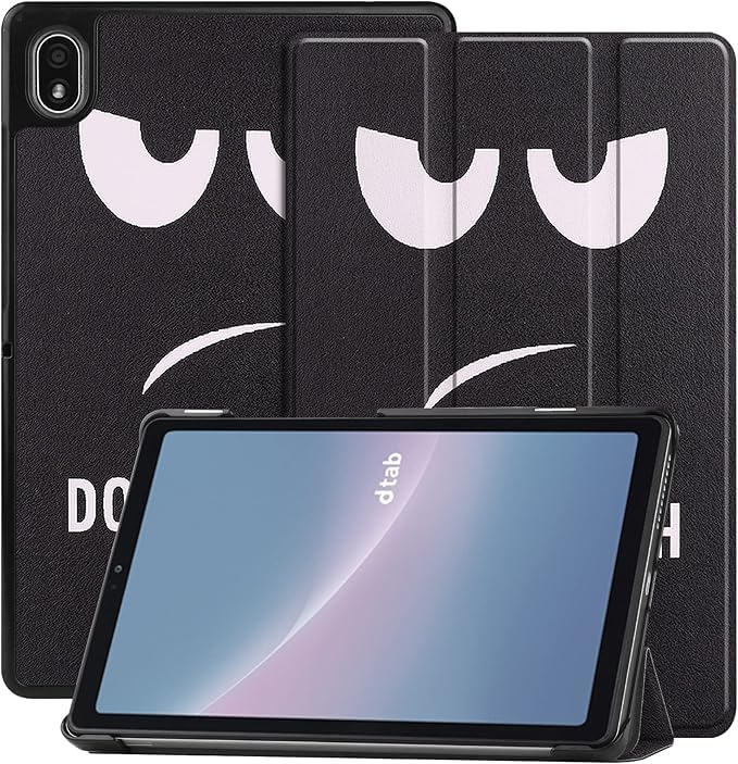 樂天商城 - For NTT Docomo dtab Compact d-52C ケース dtab D-52C カバー 【Jinmdz】軽量 薄型 耐衝撃 傷防止 PU レザー スマートカバー ハード 背面 三つ折り スタンド オートスリープ ウェイクアップ 機能 dtab d-52C 8.4