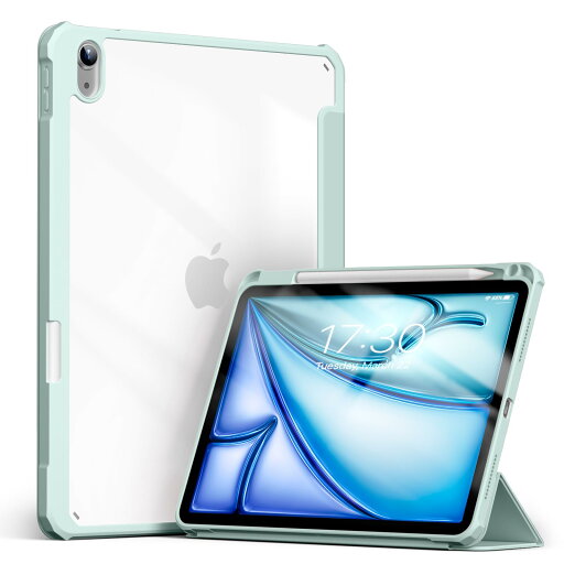 Aoub iPad Air 11インチ ケース M2 2024 iPad Air 第5/4世代 ケース 2022/2020 10.9 インチ 透明バックカバー Pencil Pro/USB-C収納可能 Apple Pencil 2 ワイヤレス充電対応 三つ折スタンド スリープ機能 軽量 薄型 Aoub iPad Air 11インチ ケース M2 2024 iPad Air 第5/4世代 ケース 2022/2020 10.9 インチ 透明バックカバー Pencil Pro/USB-C収納可能 Apple Pencil 2 ワイヤレス充電対応 三つ折スタンド スリープ機能 軽量 薄型